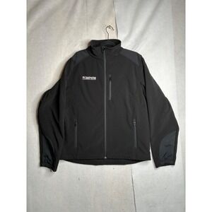Black Diamond Mens Softshell Fleece Lined Full Zip Jacket Black Large PR Const